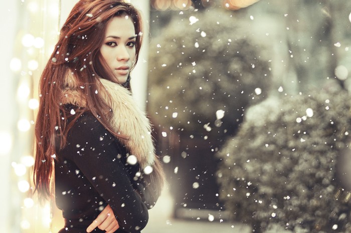 Hot Girl Diệu Linh đem đến một mùa đông đầy tuyết trắng